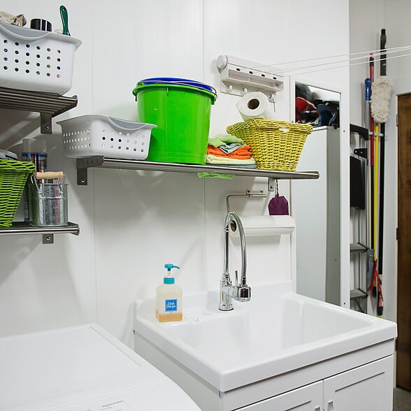 Trusscore Wall&CeilingBoard in a laundry room