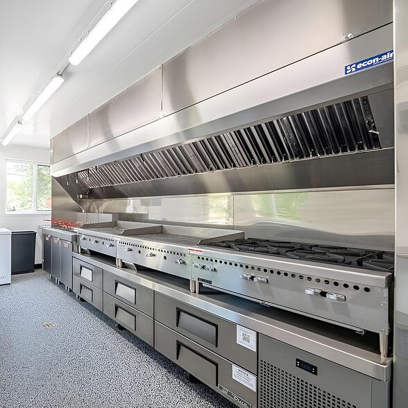 Trusscore Wall&CeilingBoard in a Commercial Kitchen Food Truck