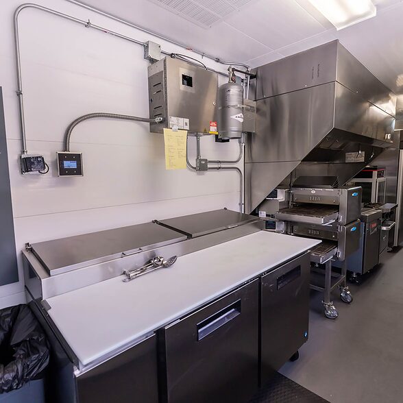 Trusscore Wall&CeilingBoard in Shipping Container Commercial Kitchen
