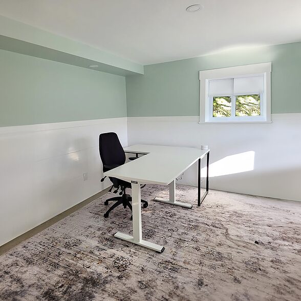 Trusscore Wall&CeilingBoard in Residential Basement Office