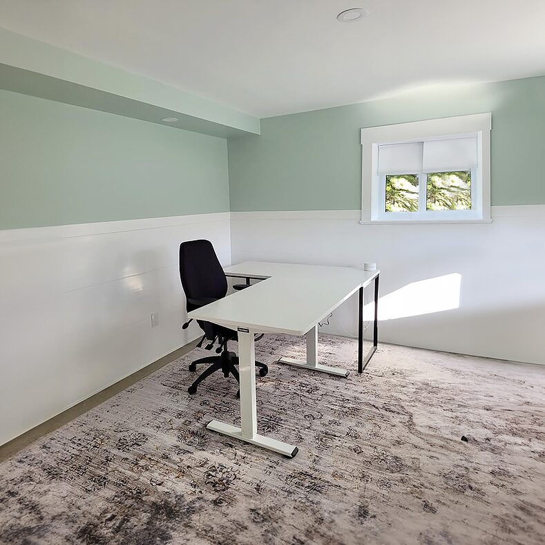 Trusscore Wall&CeilingBoard in Residential Basement Office