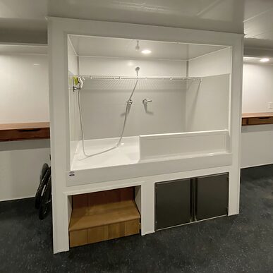 Trusscore Wall&CeilingBoard and NorLock by Trusscore in Private Grooming Salon