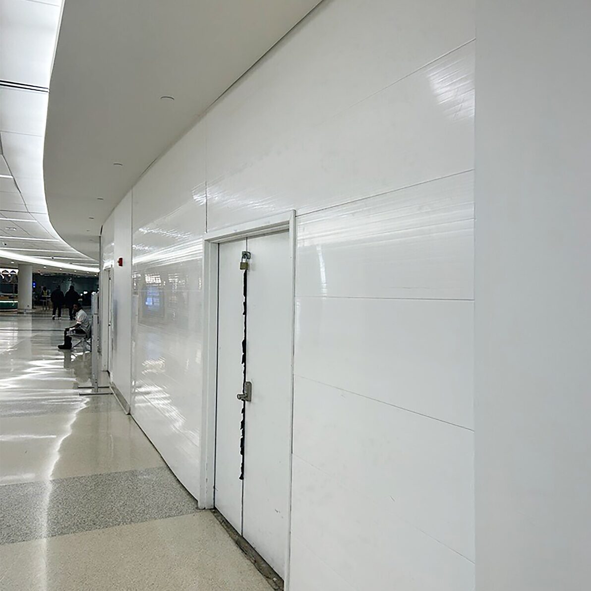 NorLock by Trusscore as Hoarding Walls in Airport