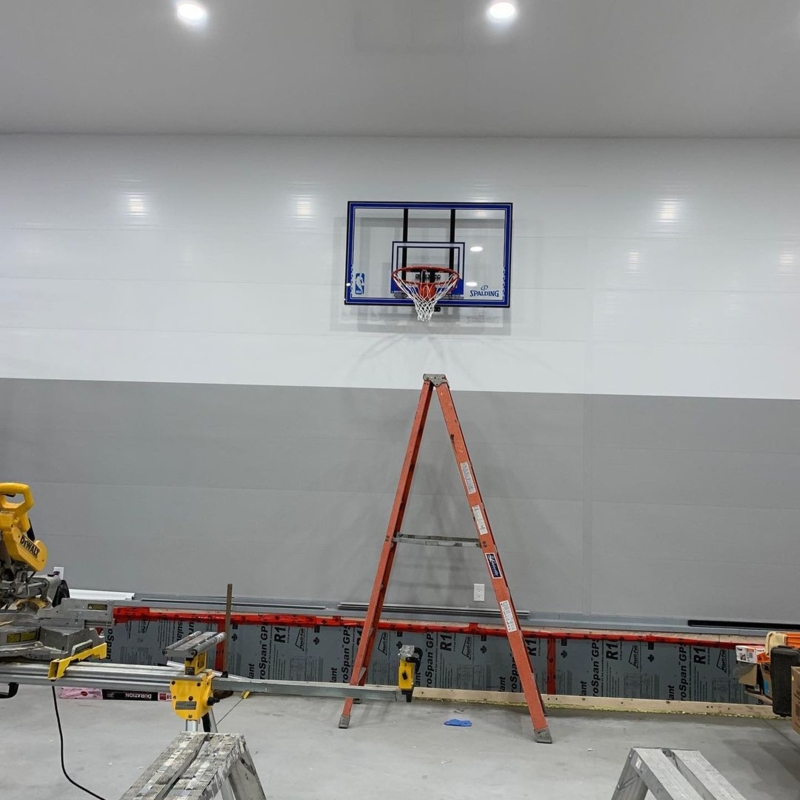 Trusscore - Garage Basketball Court 