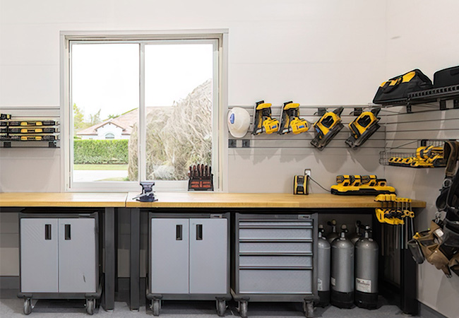 mid-range garage tool storage ideas