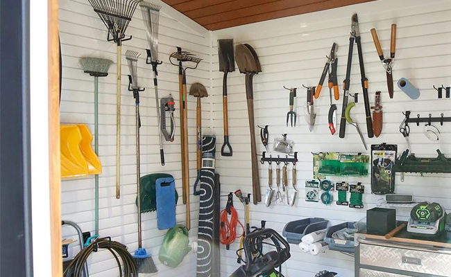 Utilizing Your Shed’s Wall and Ceiling Space Efficiently