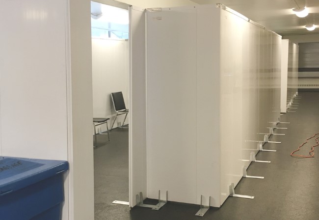 Temporary Partition Wall