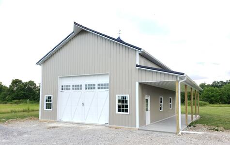Stock image of what types of barns and workshops Trusscore could be installed in