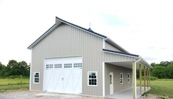 Stock image of what types of barns and workshops Trusscore could be installed in