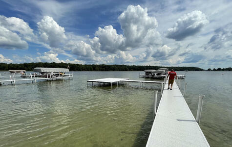 DockDeck by Trusscore on a Residential Dock and Helicopter Pad