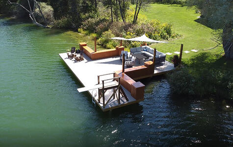 DockDeck by Trusscore in a Residential Dock and Deck