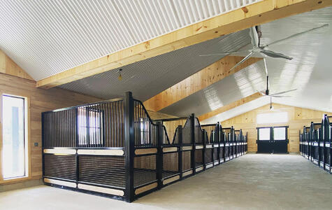 RibCore by Trusscore in an Agricultural Horse Stable
