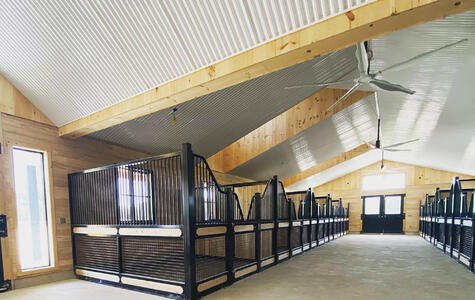 RibCore by Trusscore in an Agricultural Horse Stable