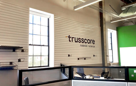 Trussscore SlatWall in an office