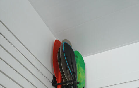 Trusscore SlatWall in Residential Boathouse