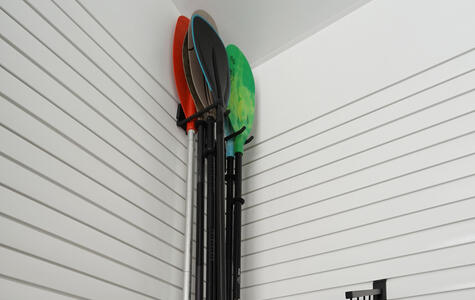 Trusscore SlatWall in Residential Boathouse