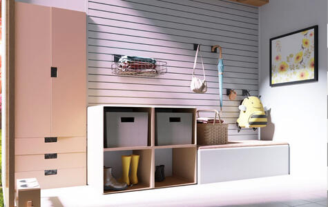 Trusscore Slatwall in Living Spaces
