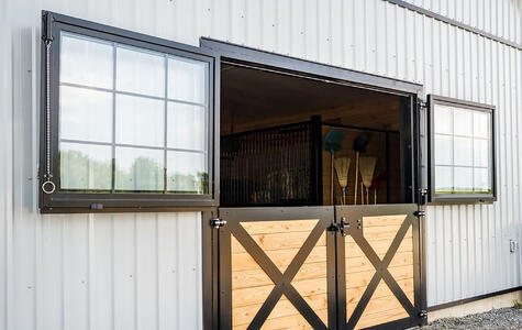 Wall&CeilingBoard in an Agricultural Horse Stable