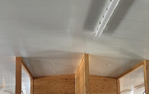 Wall&CeilingBoard in an Agricultural Horse Stable Wall&CeilingBoard in an Agricultural Horse Stable