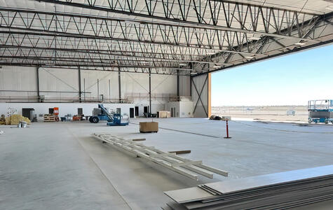 Trusscore Wall&CeilingBoard in Commercial Air Hangar