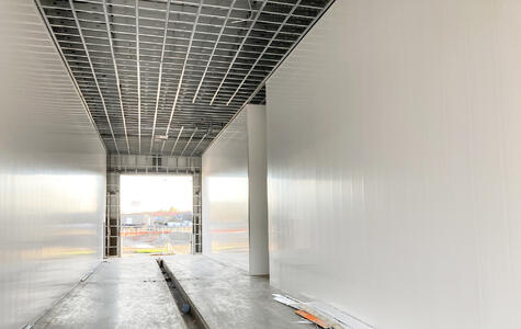 Trusscore Wall&CeilingBoard in Truck Wash