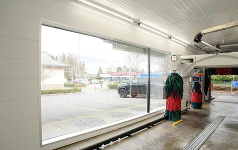 Trusscore Wall&CeilingBoard in a Commercial Car Wash