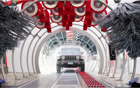 Trusscore Wall&CeilingBoard in Luxury Commercial Car and Truck Wash