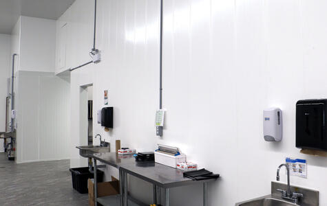 Trusscore Wall&CeilingBoard in a Commercial Kitchen