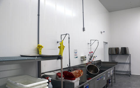 Trusscore Wall&CeilingBoard in a Commercial Kitchen