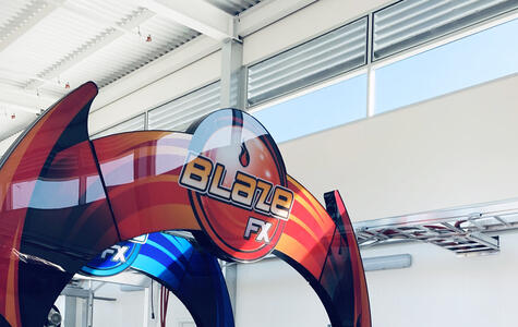 Trusscore white wallandceilingboard installed on walls and ceiling of car wash