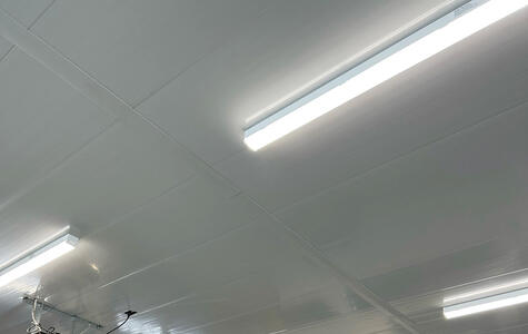 Trusscore Wall&CeilingBoard in Commercial Workshop Garage