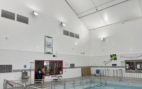 Trusscore Wall&CeilingBoard in a Commercial Indoor Pool Trusscore Wall&CeilingBoard in a Commercial Indoor Pool