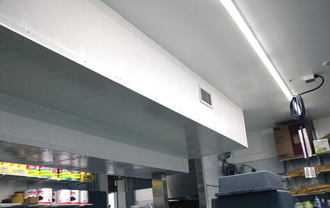 Trusscore Wall&CeilingBoard in Commercial Restaurant Kitchen