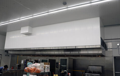 Trusscore Wall&CeilingBoard in Commercial Restaurant Kitchen