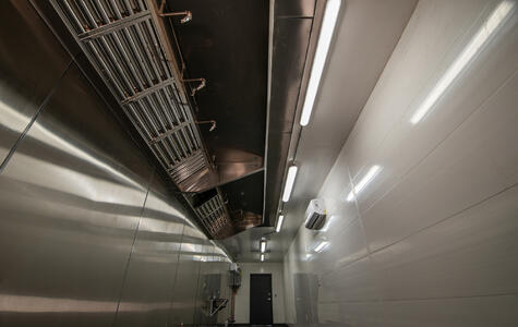 Trusscore Wall&CeilingBoard Installed in a Commercial Kitchen