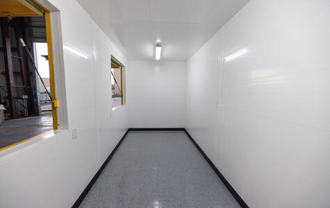 Trusscore Wall&CeilingBoard in Shipping Container Commercial Kitchen
