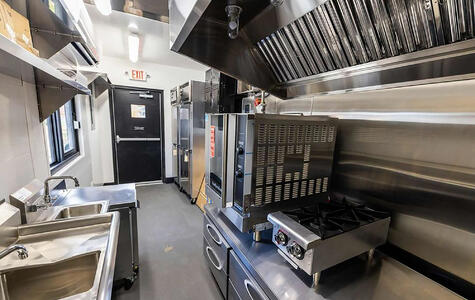 Trusscore Wall&CeilingBoard in a Mobile Kitchen