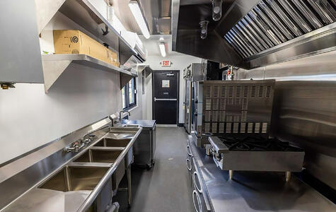 Trusscore Wall&CeilingBoard in a Mobile Kitchen