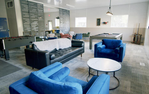 Trusscore Wall&Ceiling Board and Trusscore SlatWall in a Recreation Centre