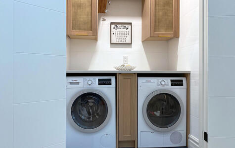 Trusscore Wall&CeilingBoard in a Residential Laundry Room