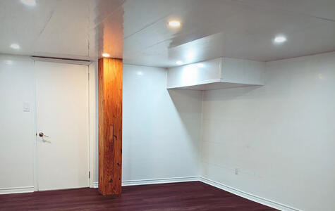 Trusscore Wall&CeilingBoard in a Residential Basement