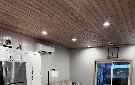 Trusscore Wall&CeilingBoard in Floating Boathouse