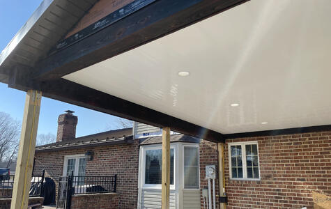 Trusscore Wall&CeilingBoard on Gazebo Exterior Ceiling