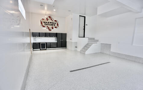 Trusscore Wall&CeilingBoard in a Residential Garage Trusscore Wall&CeilingBoard in a Residential Garage