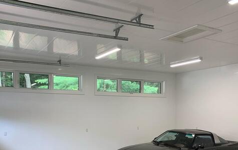 Trusscore Wall&CeilingBoard in Residential Garage