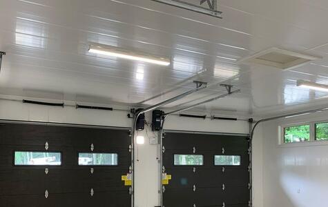 Trusscore Wall&CeilingBoard in Residential Garage