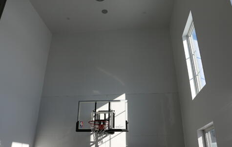 Trusscore Wall&CeilingBoard and SlatWall in a Luxury Residential Garage