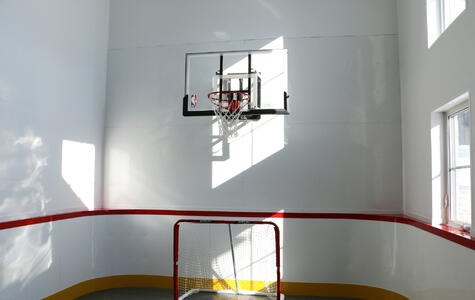 Trusscore Wall&CeilingBoard and SlatWall in a Luxury Residential Garage