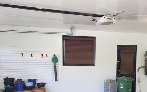 Trusscore Wall&CeilingBoard and SlatWall in Residential Garage