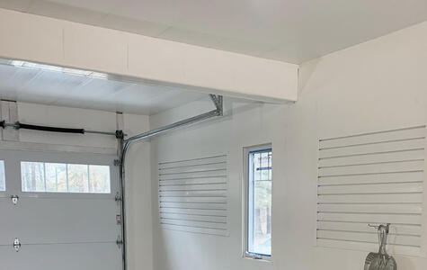 Trusscore Wall&CeilingBoard and SlatWall in Residential Garage